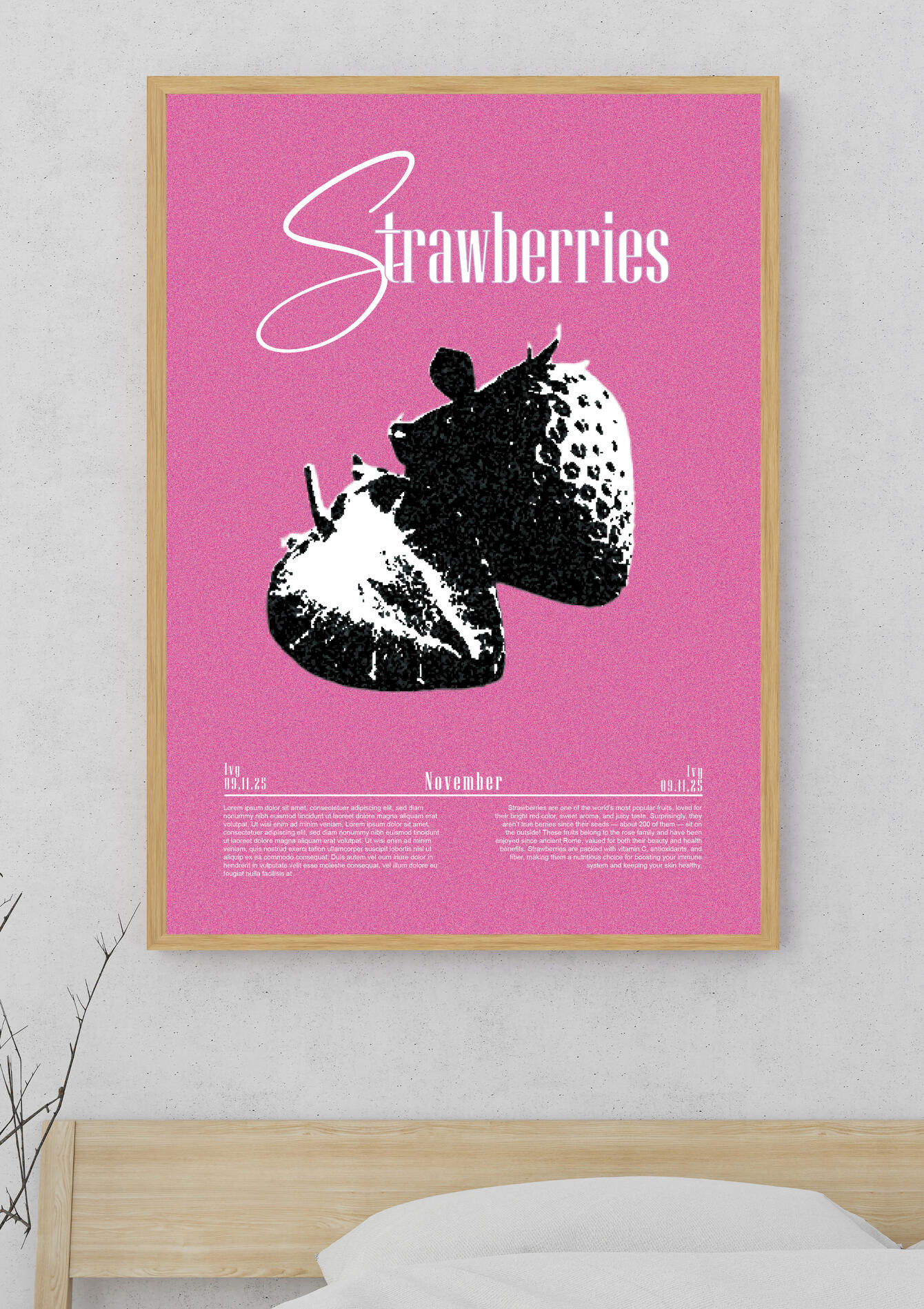 Personal project experimenting with typography, composition, threshold effect, grains and layout design.